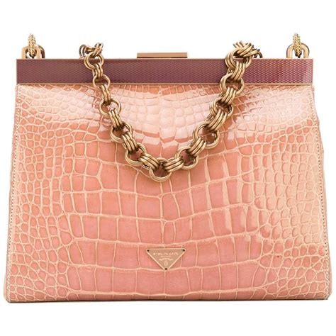 pink alligator prada purse|farfetch Prada purses.